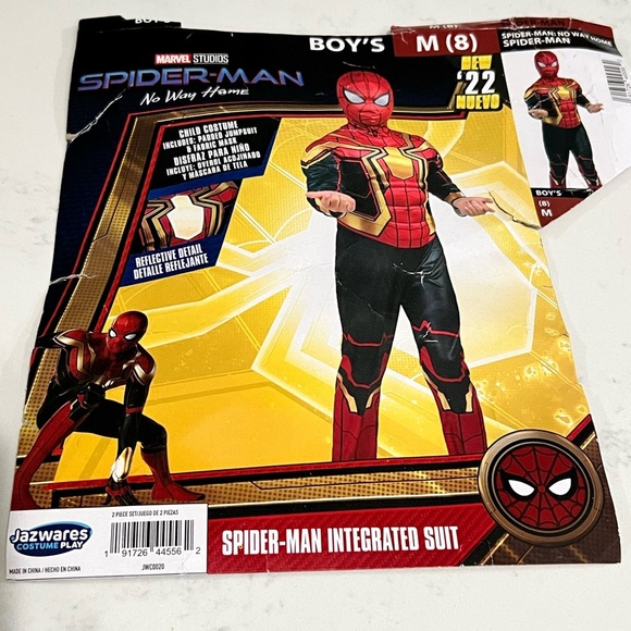 Marvel Spider-Man Integrated Suit Costume - Red, Black, Gold - Picture 5 of 7